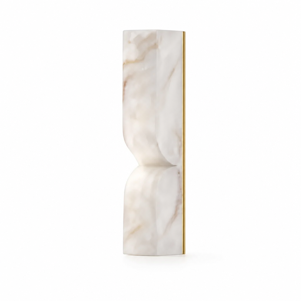 Minimalist Marble & Gold LED Wall Sconce - Image 10