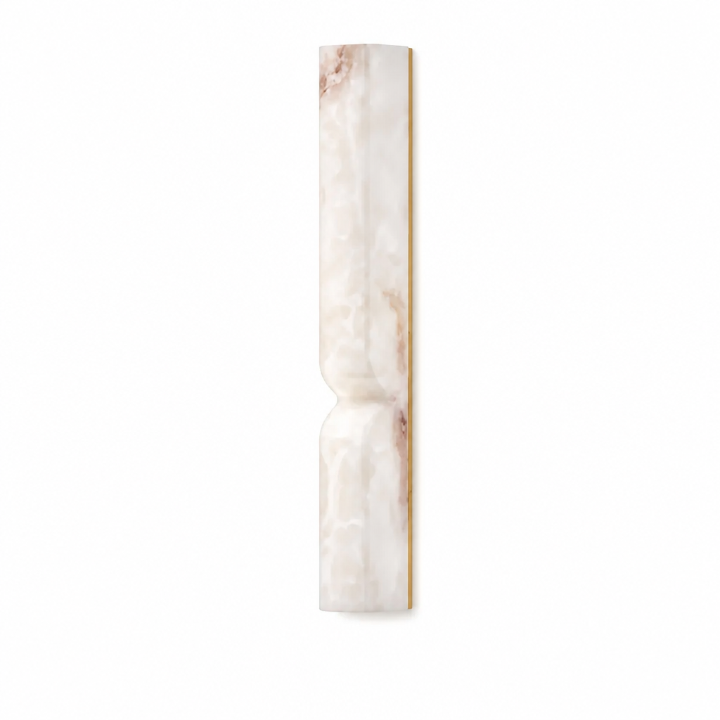 Minimalist Marble & Gold LED Wall Sconce - Image 9