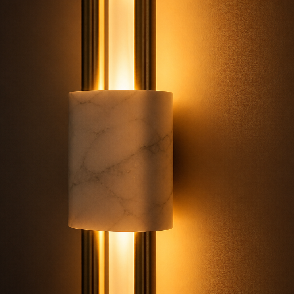 Minimalist Marble LED Wall Sconce - Image 4