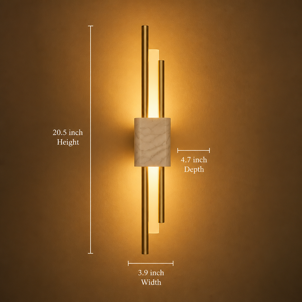 Minimalist Marble LED Wall Sconce - Image 6