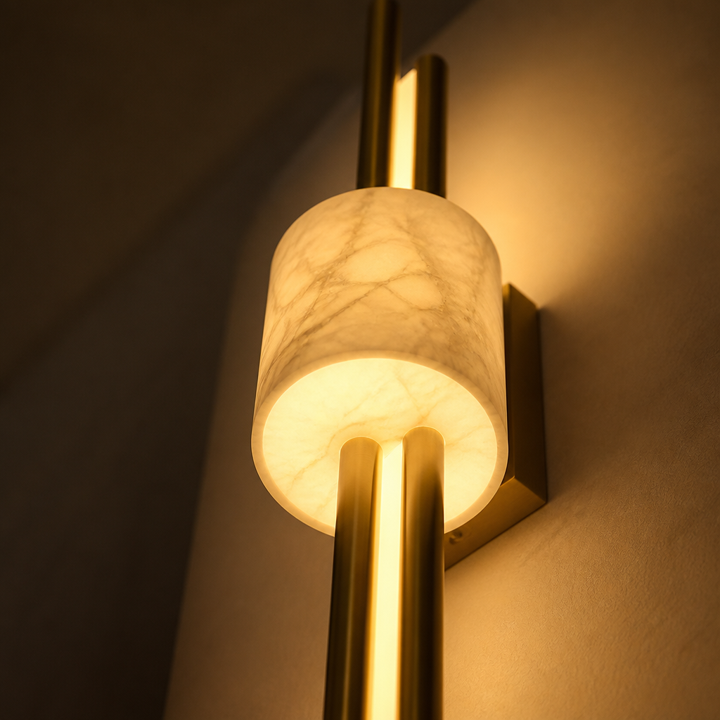 Minimalist Marble LED Wall Sconce - Image 8