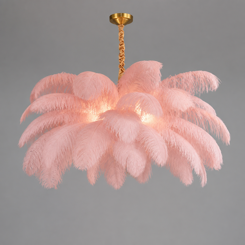 Scandinavian White Feather Pendant Light - Image 15